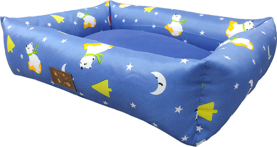 Cama Mister Bicho Urso Azul - Tam. G