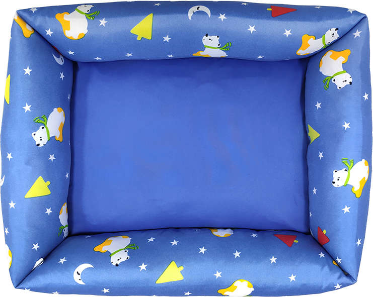 Cama Mister Bicho Urso Azul - Tam. G