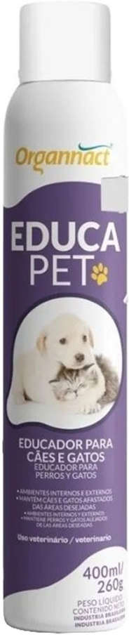 Educador Organnact Educa Pet Aerossol para Cães e Gatos - 350 mL