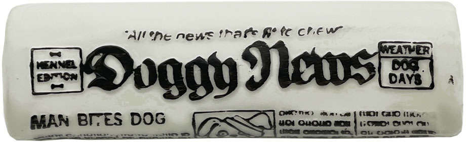 Brinquedo Vinil Jornal Dog News para Cães - Tam. Único
