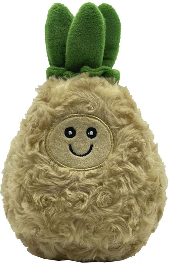 Brinquedo Pelúcia Abacaxi Pérola para Cães - Tam. Único