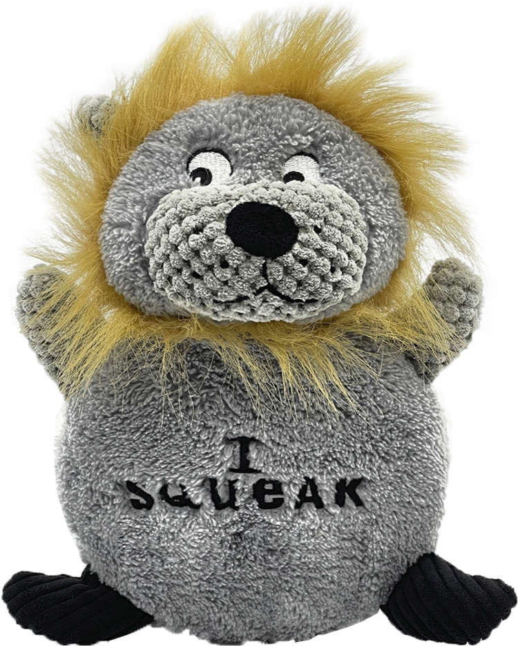 Brinquedo Pelúcia Fuzzy Leão Mega Apito para Cães - Tam. Único