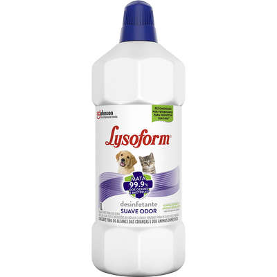 Desinfetante Lysoform Pets Suave Odor