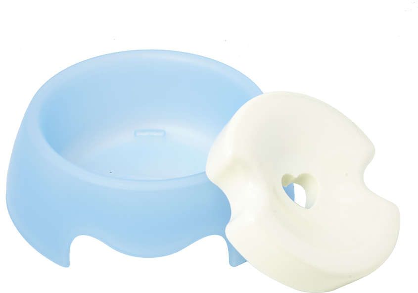 Bebedouro Confort Chalesco Azul para Cães - Tam. P