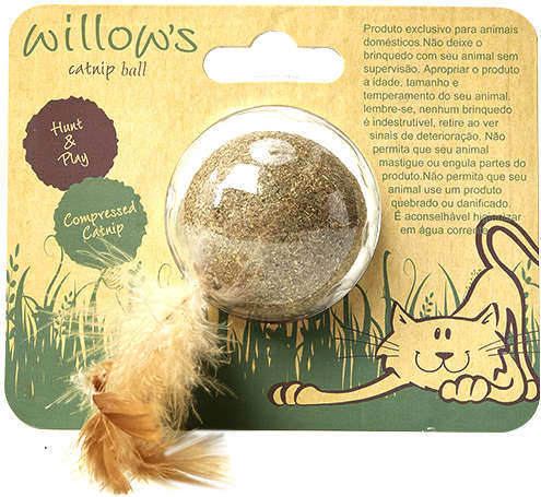 Brinquedo Chalesco Bolinha de Catnip para Gatos - Tam. Único
