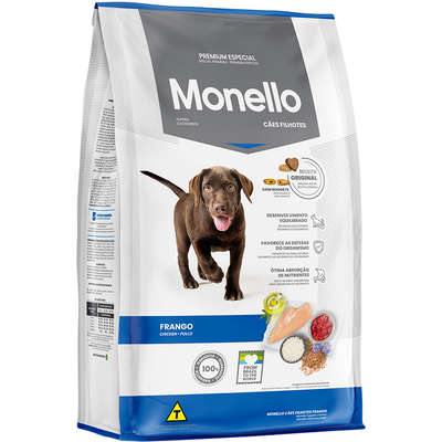 Ração Seca Monello Frango para Cães Filhotes
