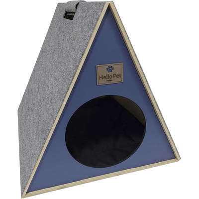 Toquinha com Arranhador Azul para Gatos