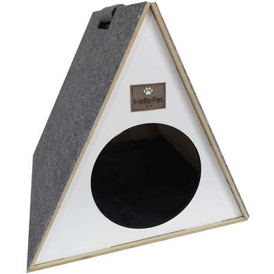 Toquinha com Arranhador Branco para Gatos