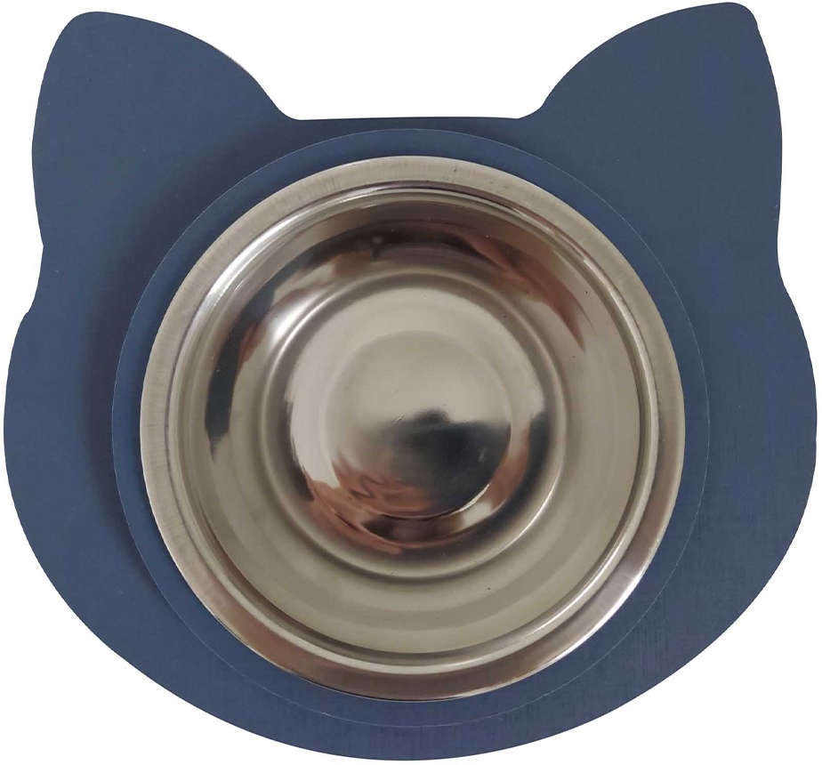 Comedouro Gato Azul para Gatos - Tam. Único