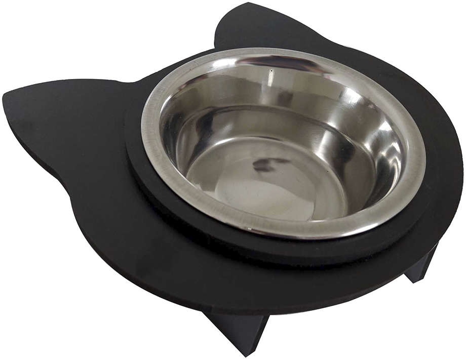 Comedouro Gato Preto para Gatos - Tam. Único