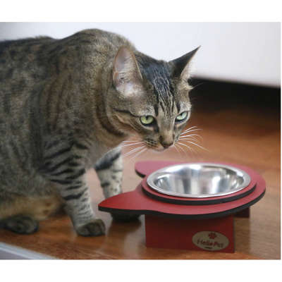 Comedouro Gato Vermelho para Gatos