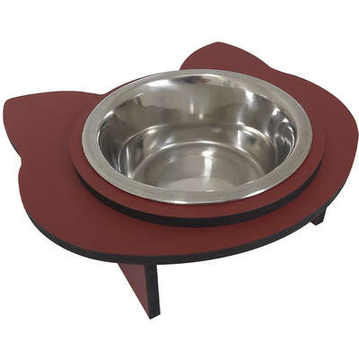 Comedouro Gato Vermelho para Gatos