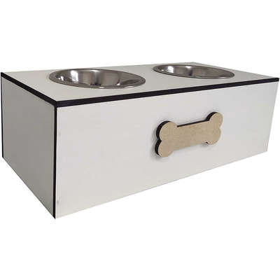 Comedouro Duplo Black para Cães