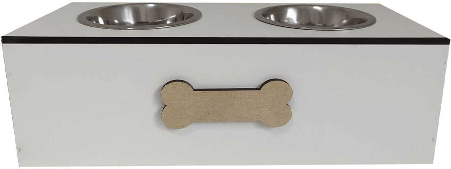 Comedouro Duplo Black para Cães - Tam. M