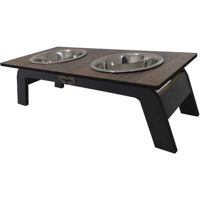 Comedouro Bahamas Preto Wood para Cães
