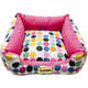 Cama Quadrada Luppet Impermeável Bolas Rosa