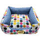 Cama Quadrada Luppet Impermeável Bolas Azul