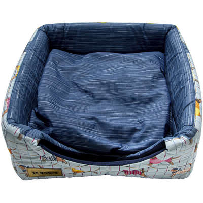 Cama Luppet Iglu 2 em 1 Impermeável Azul
