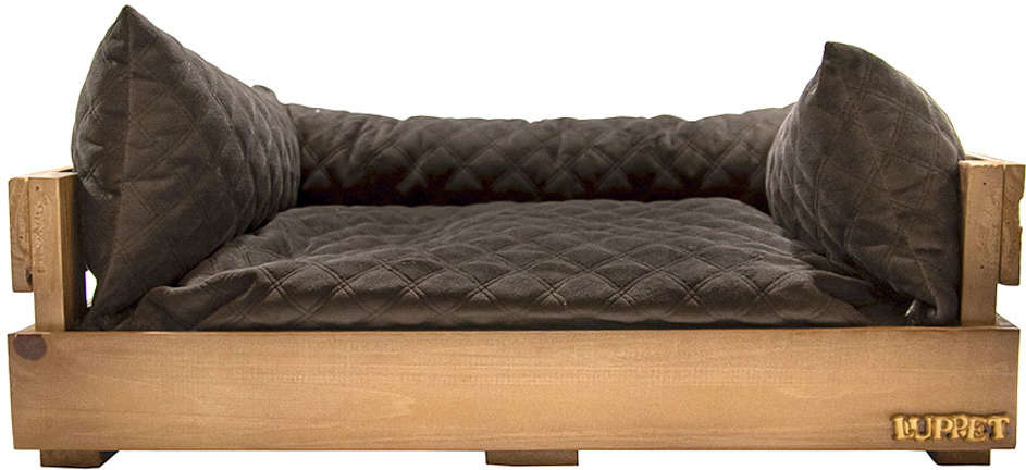 Cama Luppet Envelhecido Madeira - Tam. Único