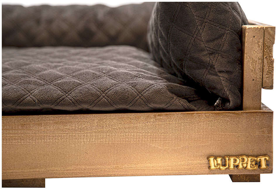 Cama Luppet Envelhecido Madeira - Tam. Único