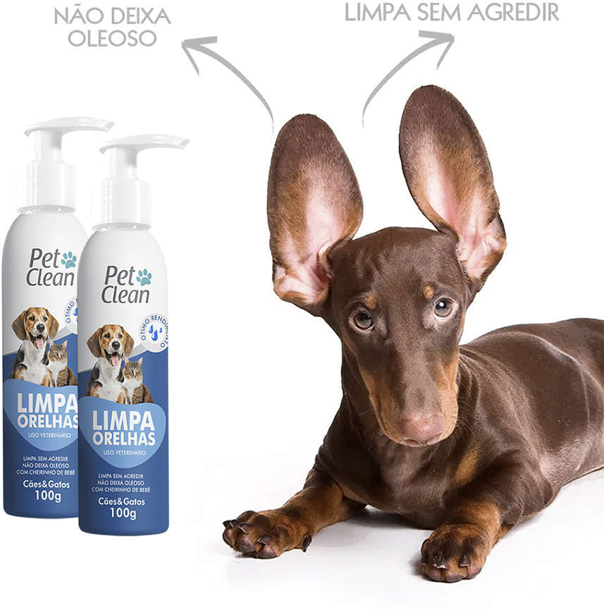 Limpador de Orelha Pet Clean para Cães e Gatos - 100 mL