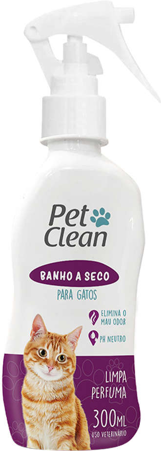 Banho a Seco Pet Clean para Gatos - 300 mL