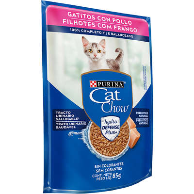 Ração Úmida Nestlé Purina Cat Chow Sachê Filhotes Frango ao Molho