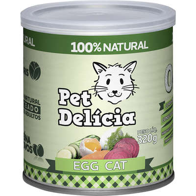 Ração Úmida Pet Delícia Natural Egg Cat para Gatos