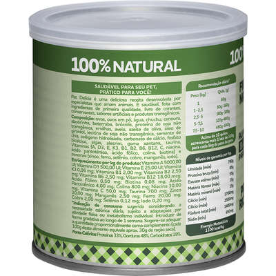 Ração Úmida Pet Delícia Natural Egg Cat para Gatos