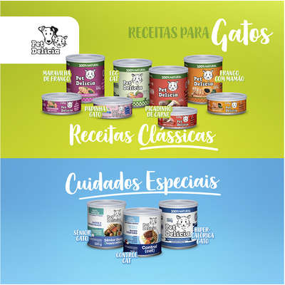 Ração Úmida Pet Delícia Natural Egg Cat para Gatos