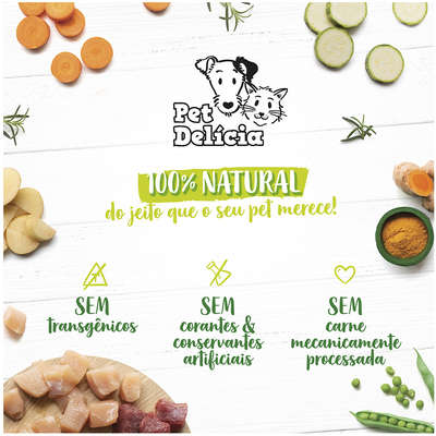 Ração Úmida Pet Delícia Natural Egg Cat para Gatos