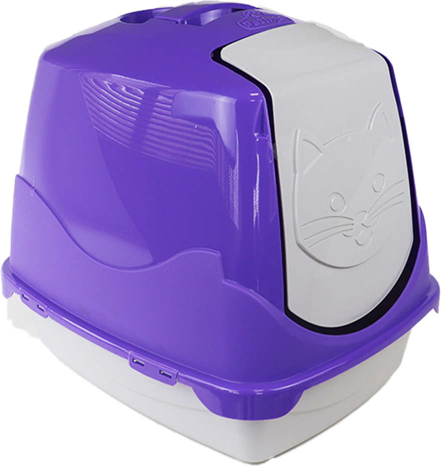 Banheiro Pet Injet Toilet Lilás para Gatos - Tam. Único