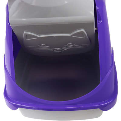 Banheiro Pet Injet Toilet Lilás para Gatos