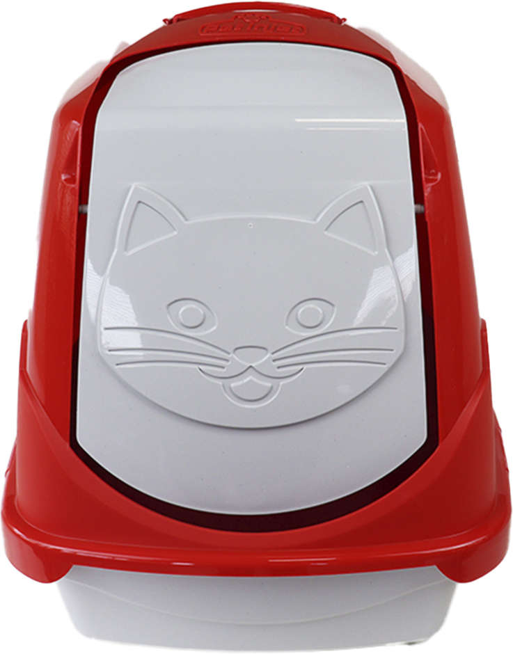 Banheiro Pet Injet Toilet Vermelho para Gatos - Tam. Único