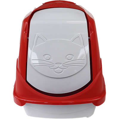 Banheiro Pet Injet Toilet Vermelho para Gatos