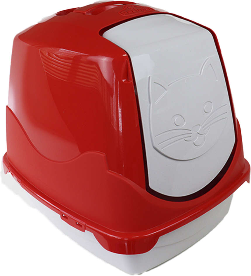 Banheiro Pet Injet Toilet Vermelho para Gatos - Tam. Único