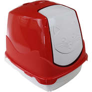 Banheiro Pet Injet Toilet Vermelho para Gatos - Tam. Único