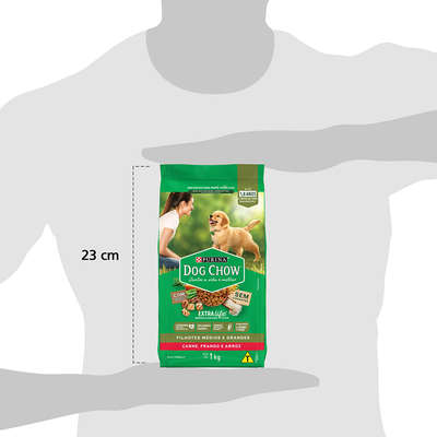 Ração Seca Nestlé Purina Dog Chow Extra Life Carne, Frango e Arroz Cães Filhotes Todas as Raças