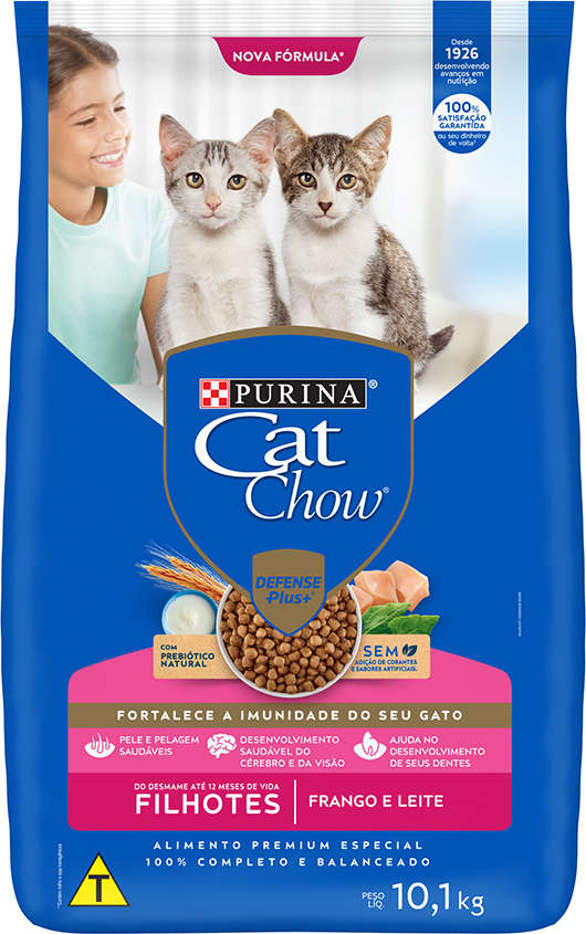 Ração Nestlé Purina Cat Chow Filhotes Frango e Leite - 10,1Kg