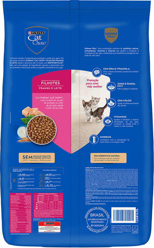 Ração Nestlé Purina Cat Chow Filhotes Frango e Leite - 10,1Kg