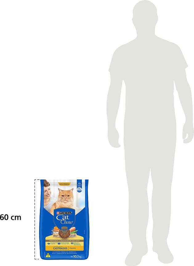 Ração Nestlé Purina Cat Chow para Gatos Castrados - 10,1Kg