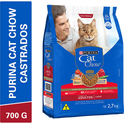 Ração Nestlé Purina Cat Chow Adultos Defense Plus Carne