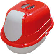 Banheiro Furacão Pet Cat Toalete Vermelho para Gatos - Tam. Único