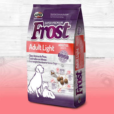 Ração Seca Supra Frost Adult Light Cães Adultos Acima do Peso, Idosos e Castrados