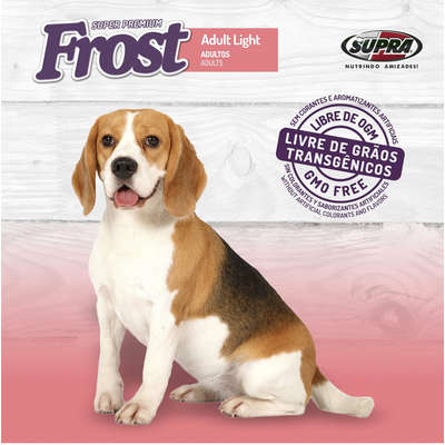Ração Seca Supra Frost Adult Light Cães Adultos Acima do Peso, Idosos e Castrados