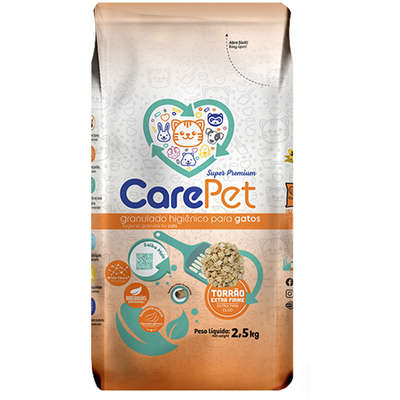 Granulado Higiênico CarePet Super Premium Especial para Gatos