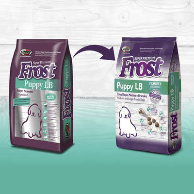 Ração Seca Supra Frost Puppy LB Cães Filhotes Raças Grandes