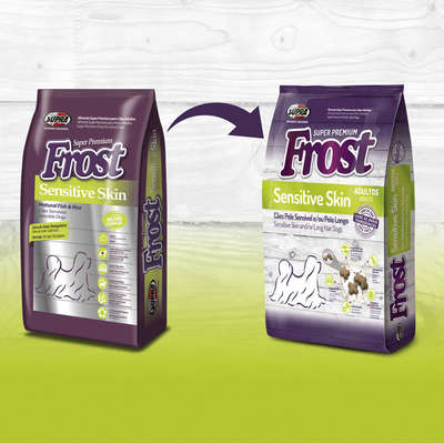 Ração Seca Supra Frost Sensitive Skin Cães Adultos Sensíveis e de Pelos Longos
