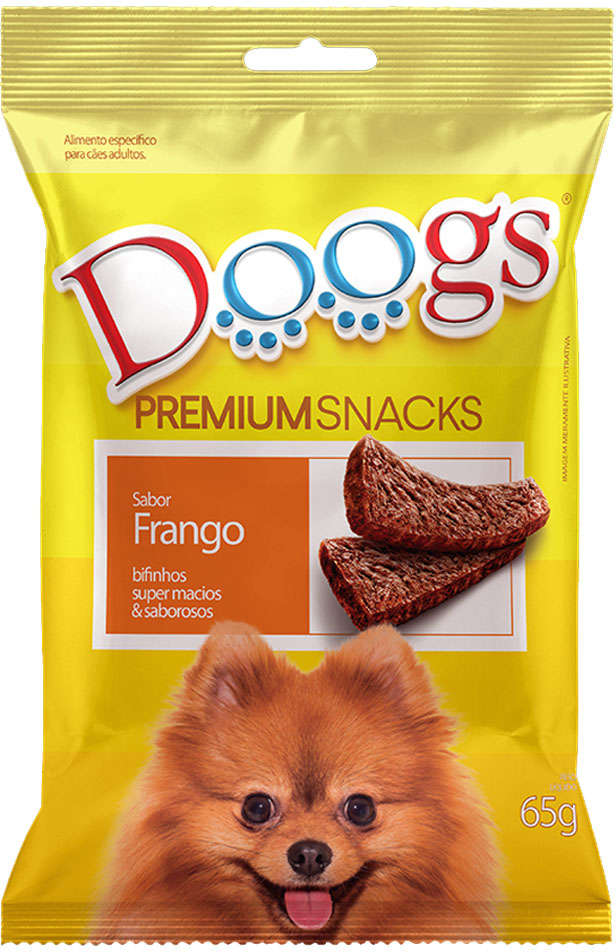 Bifinho Doogs Premium para Cães Adultos Sabor Frango - 65g