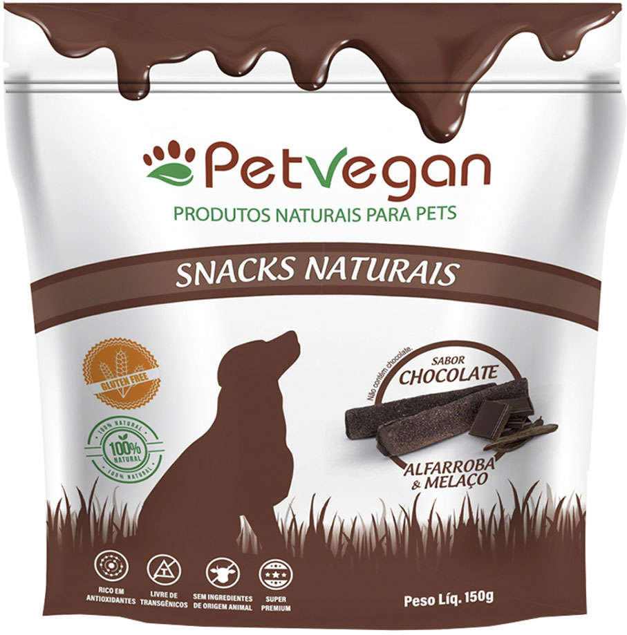Petisco PetVegan para Cães Sabor Chocolate - 150g